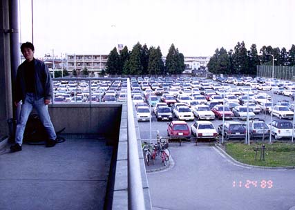 工学部の駐車場